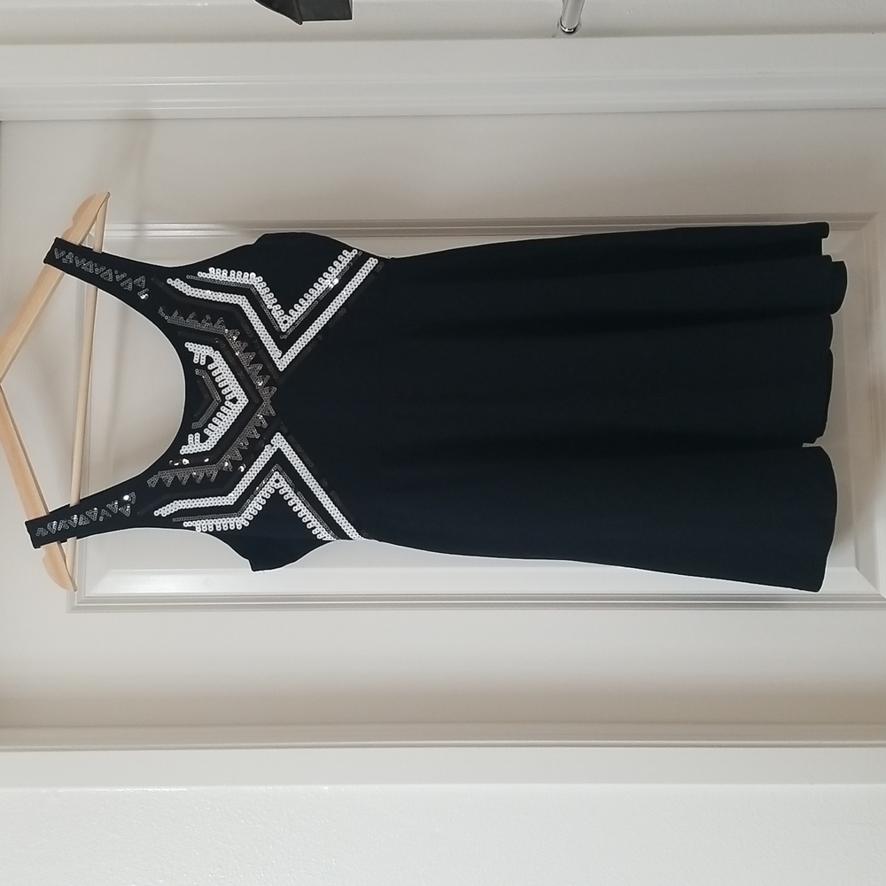 Express, M, sequin dress.